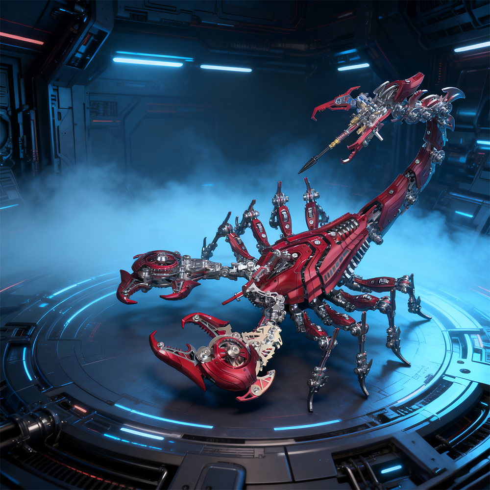 Rey Escorpión de Guerra Grande Mecánico Metal 3D