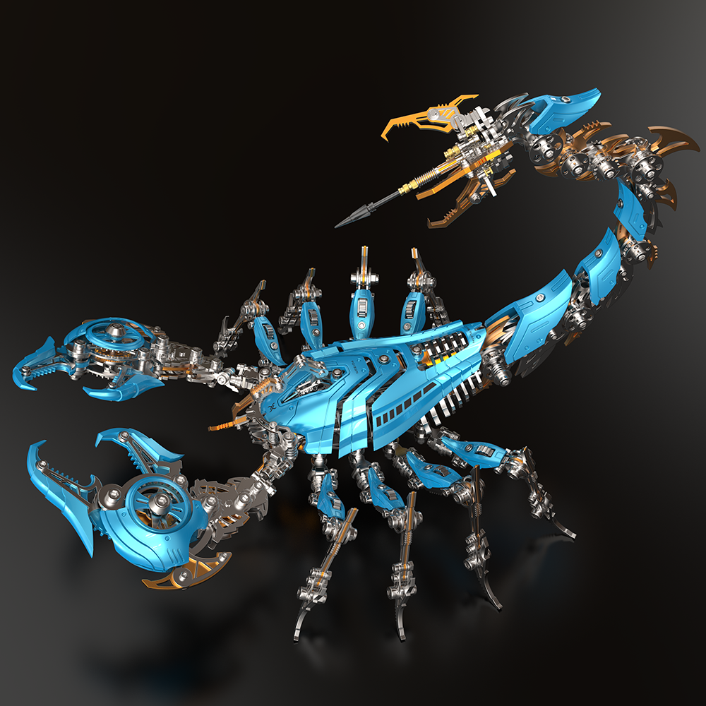 Rey Escorpión de Guerra Grande Mecánico Metal 3D