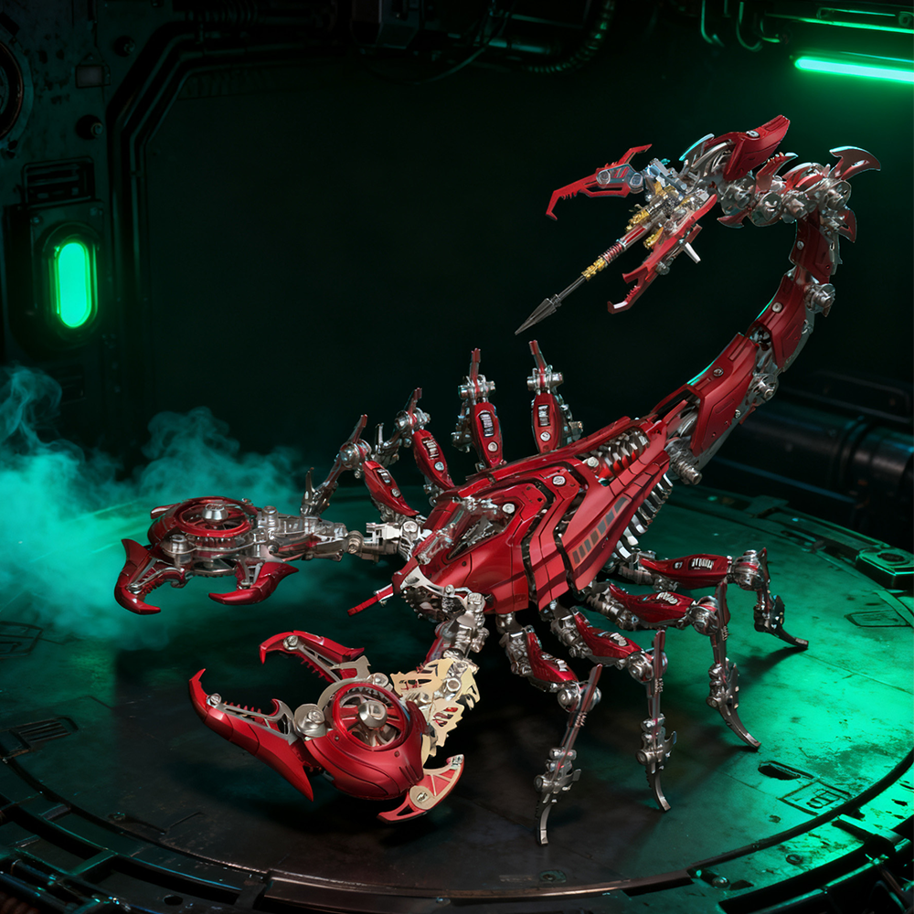 Rey Escorpión de Guerra Grande Mecánico Metal 3D