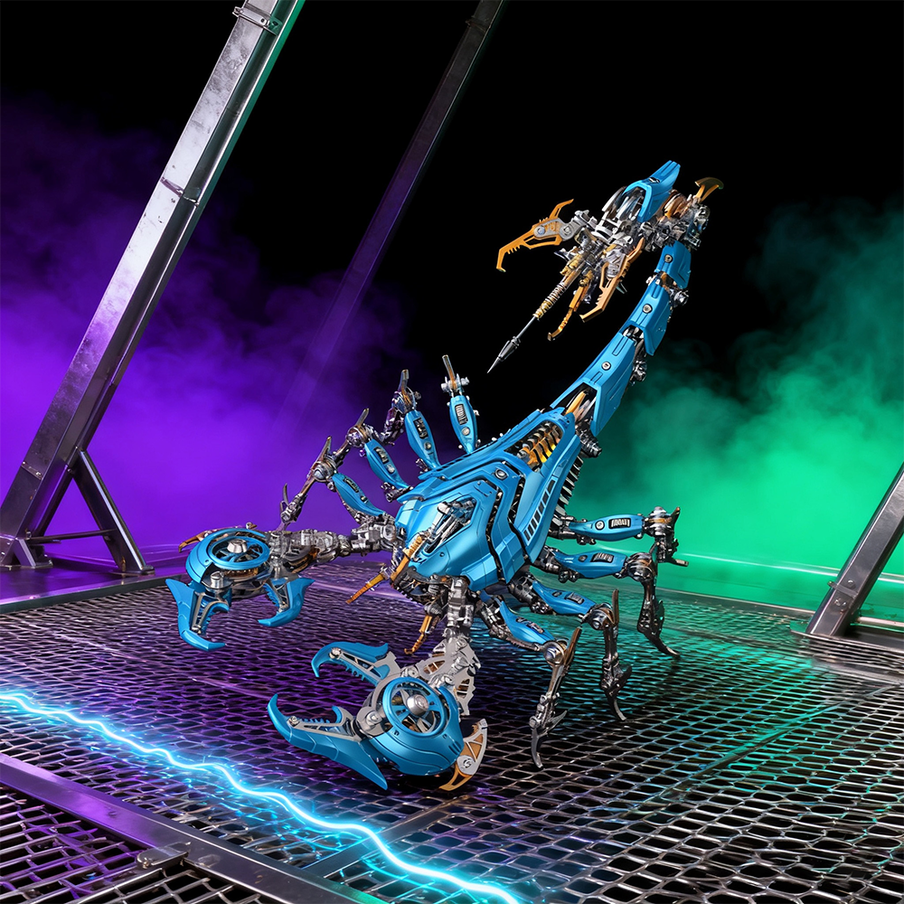 Rey Escorpión de Guerra Grande Mecánico Metal 3D