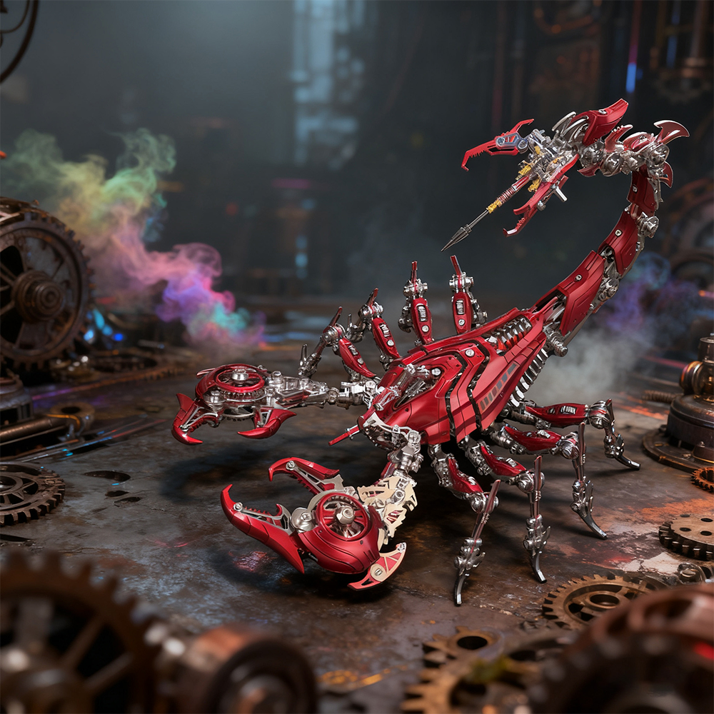 Rey Escorpión de Guerra Grande Mecánico Metal 3D