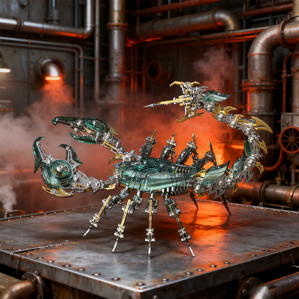 Rey Escorpión de Guerra Grande Mecánico Metal 3D