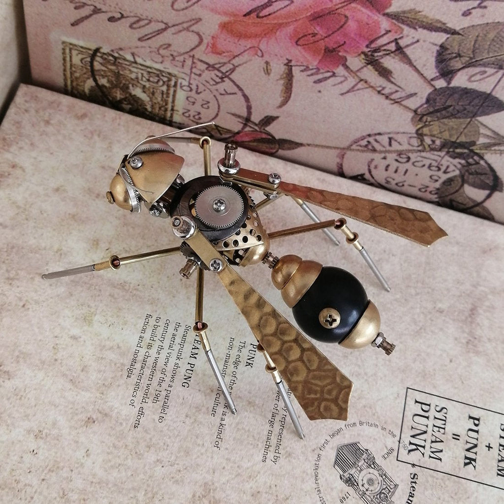 Avispa Grande Mecánica Metal 3D