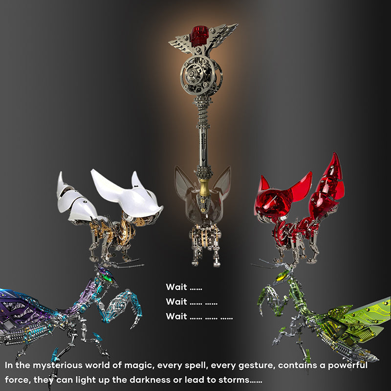 Varita Mágica Metal 3D para Mantis y Zorro