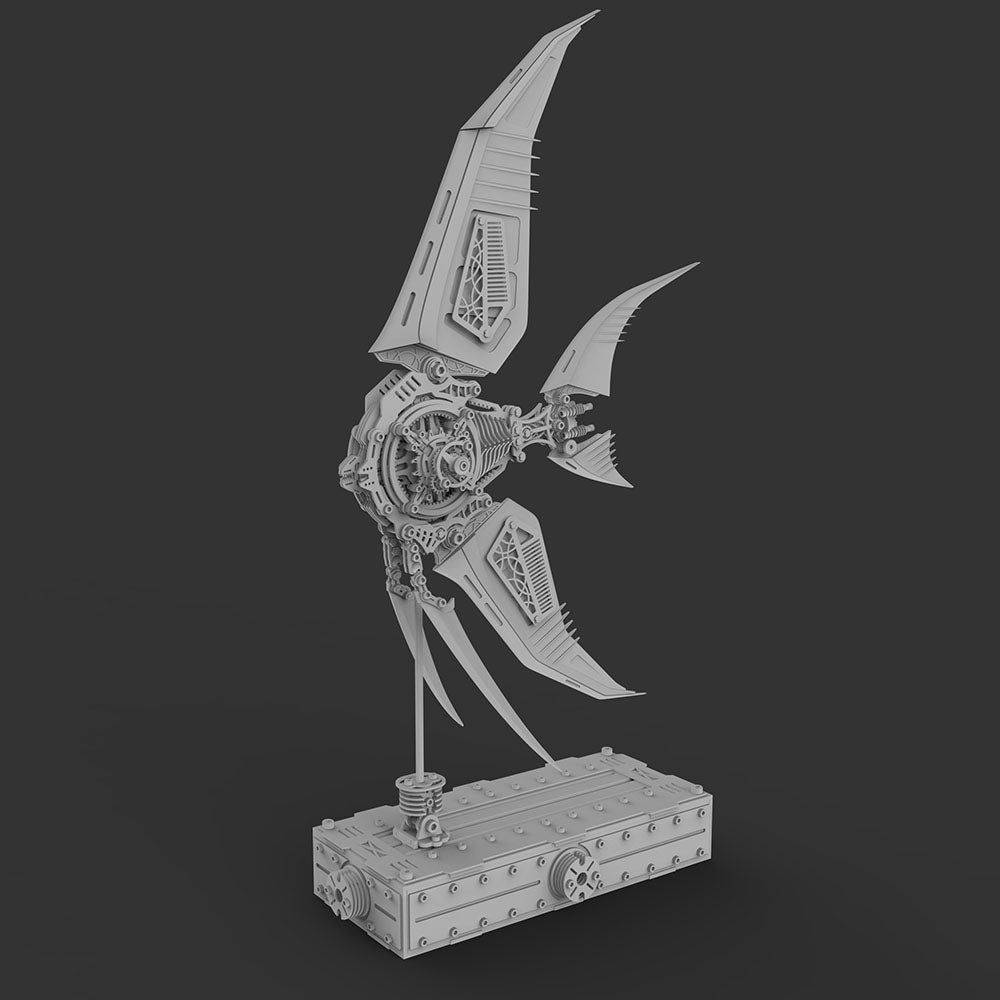 Pez Ángel Mecánico Metal 3D Serie Marina