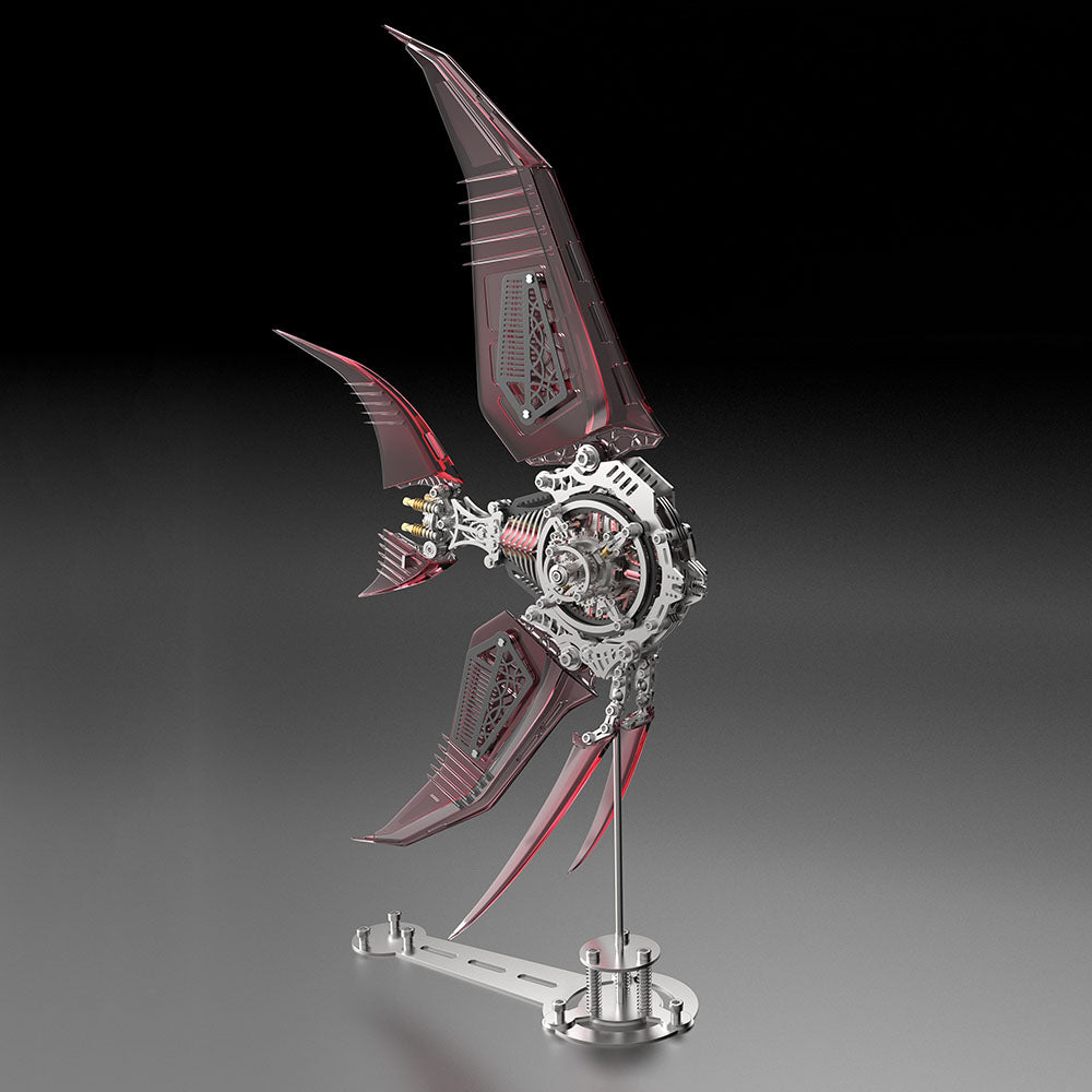 Pez Ángel Mecánico Metal 3D Serie Marina