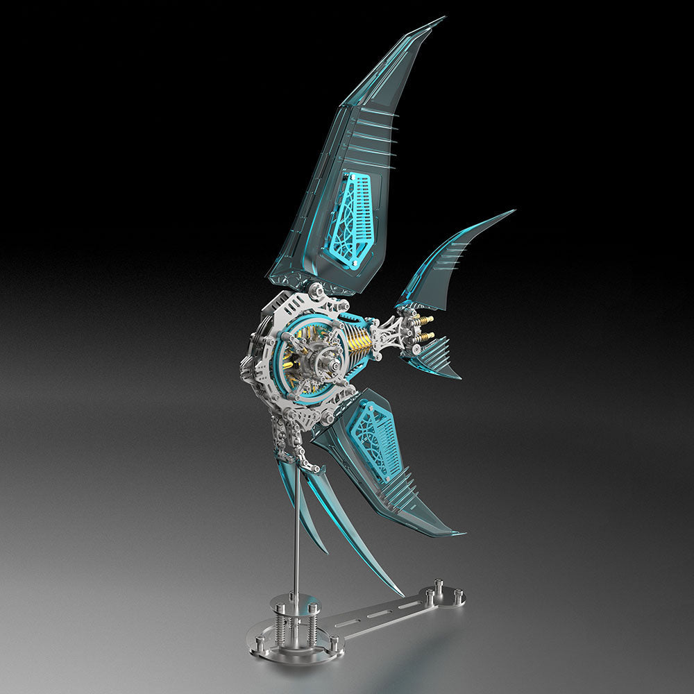 Pez Ángel Mecánico Metal 3D Serie Marina