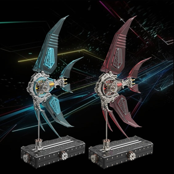 Pez Ángel Mecánico Metal 3D Serie Marina