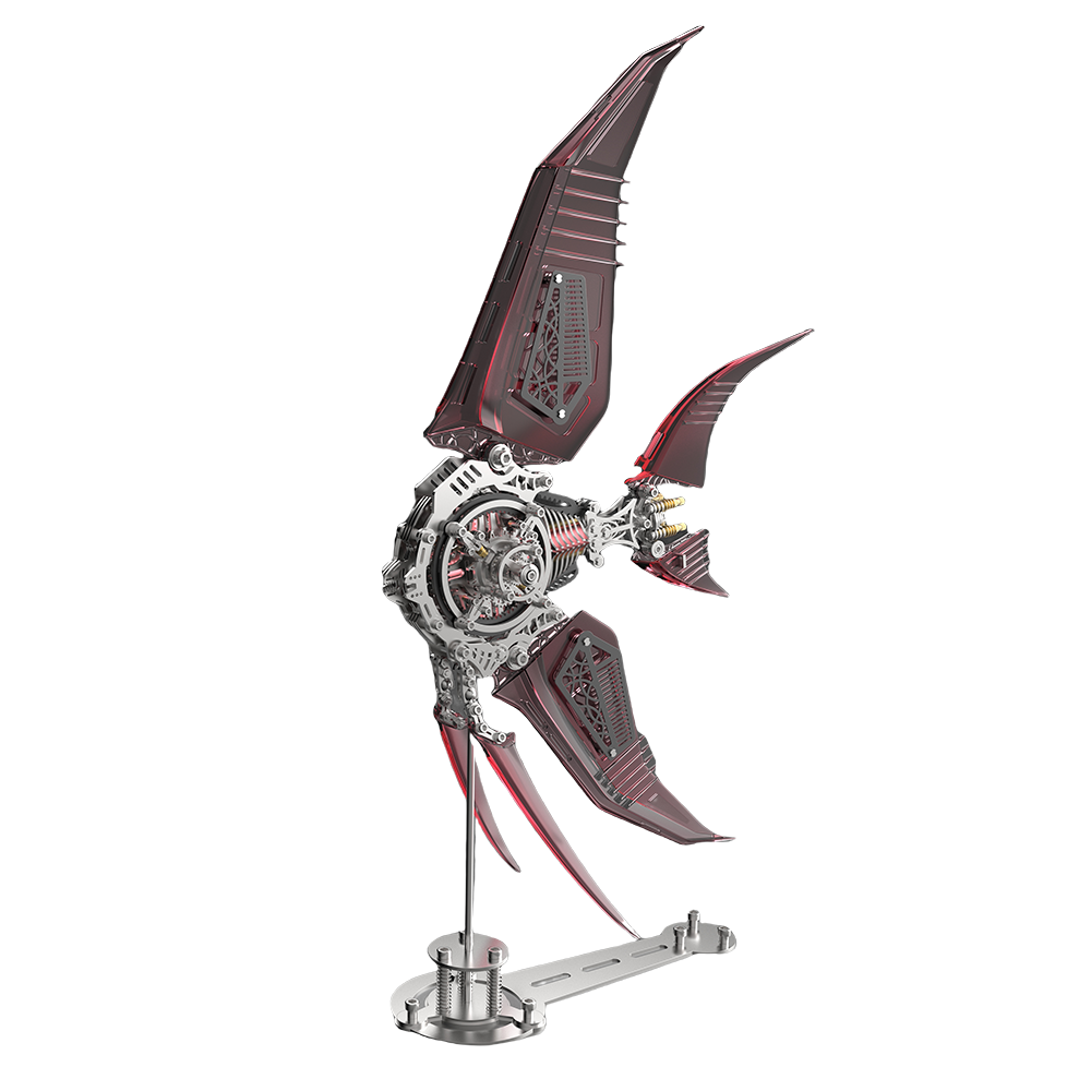 Pez Ángel Mecánico Metal 3D Serie Marina
