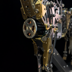 Caballo Mecánico en Movimiento Metal 3D