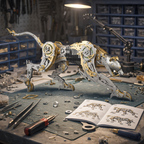 Pantera Mecánica Articulada Metal 3D