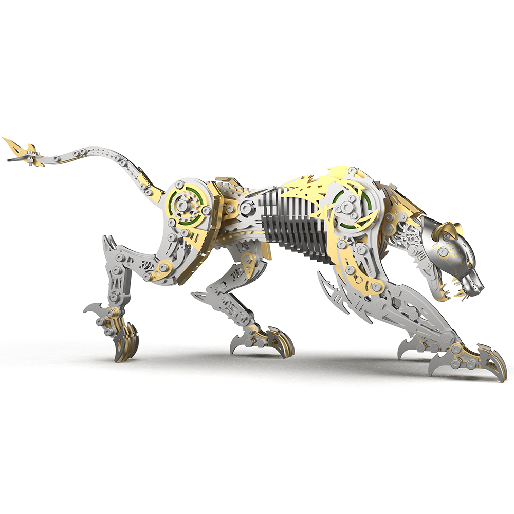 Pantera Mecánica Articulada Metal 3D