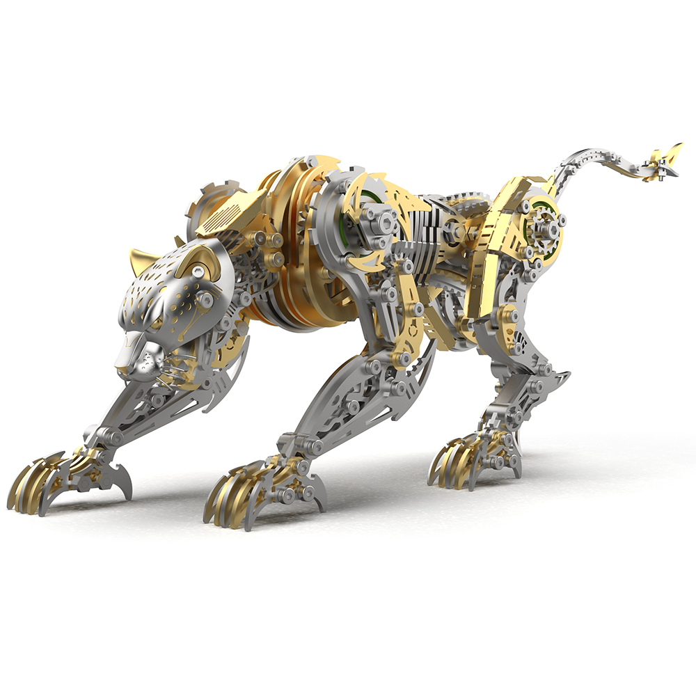 Pantera Mecánica Articulada Metal 3D
