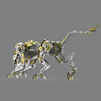 Pantera Mecánica Articulada Metal 3D