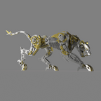 Pantera Mecánica Articulada Metal 3D
