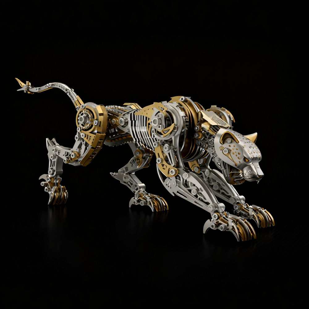 Pantera Mecánica Articulada Metal 3D