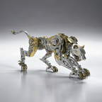 Pantera Mecánica Articulada Metal 3D