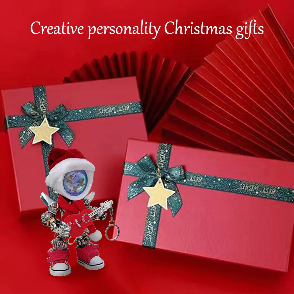 Papá Noel Mecánico Metal 3D Navidad