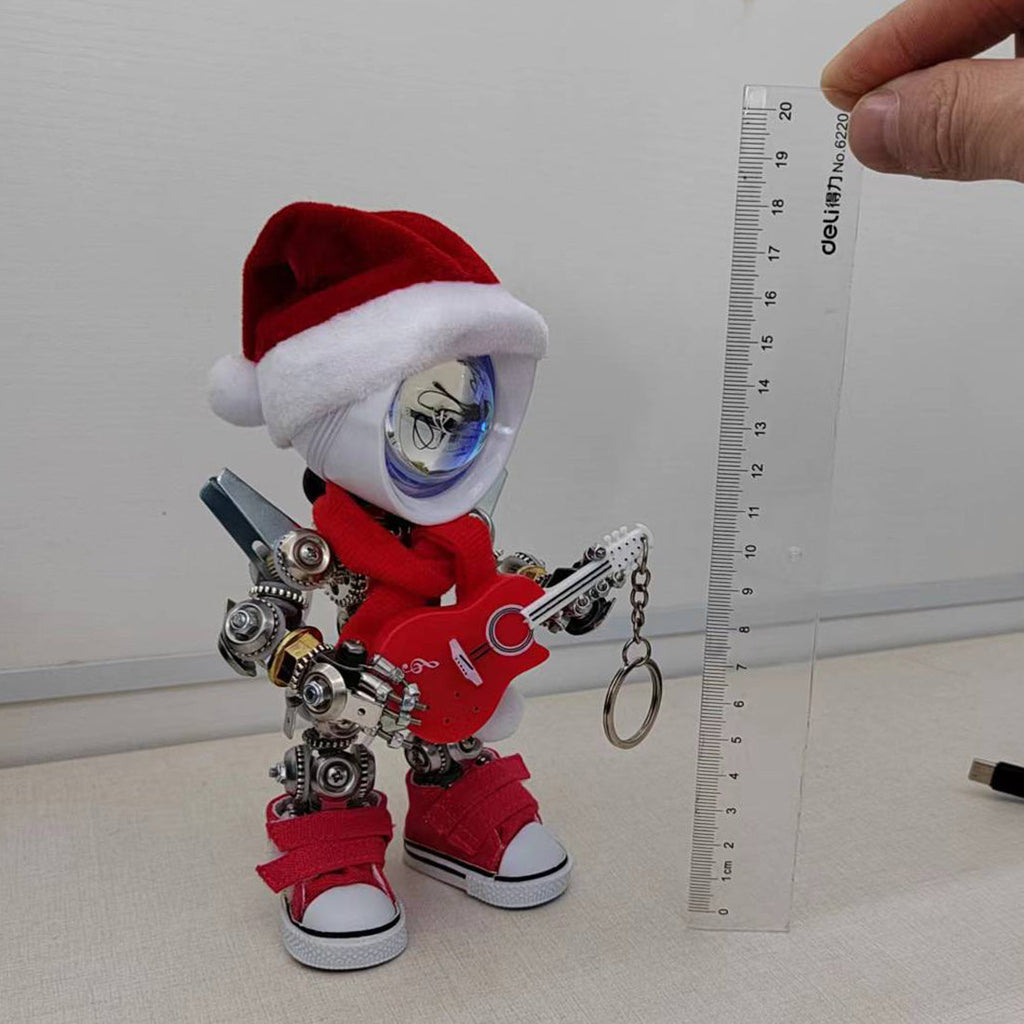 Papá Noel Mecánico Metal 3D Navidad