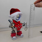 Papá Noel Mecánico Metal 3D Navidad