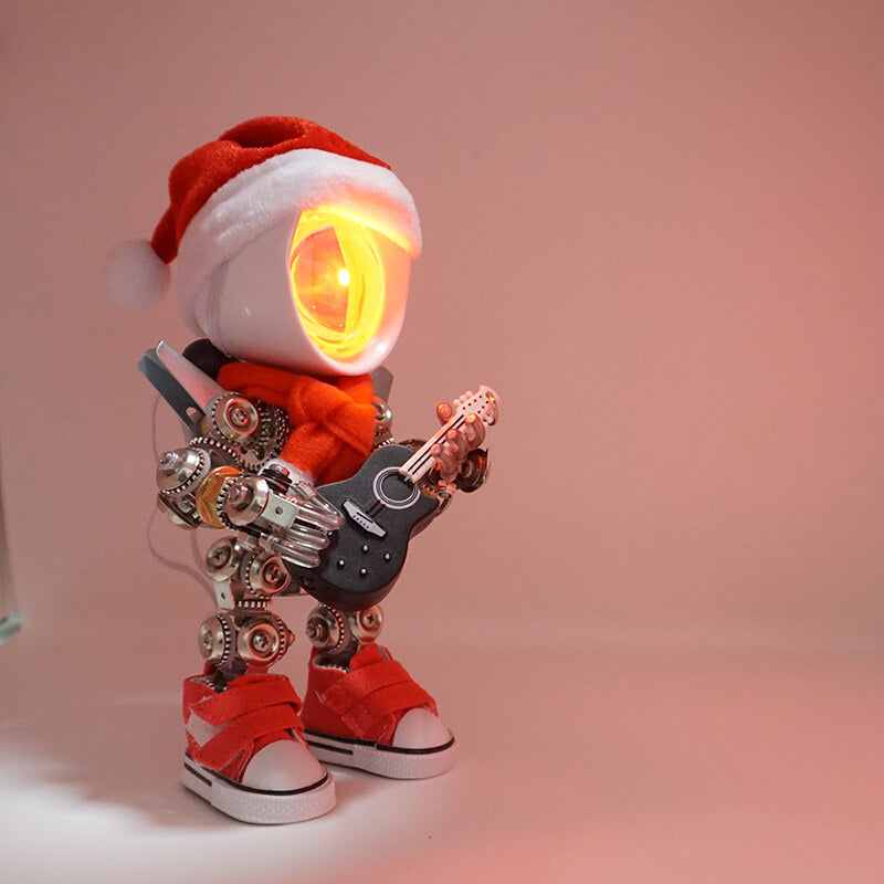 Papá Noel Mecánico Metal 3D Navidad