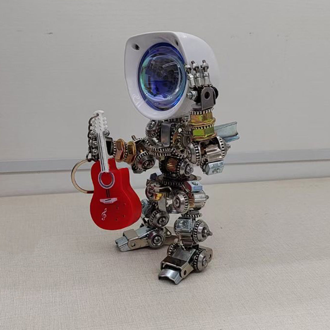 Papá Noel Mecánico Metal 3D Navidad