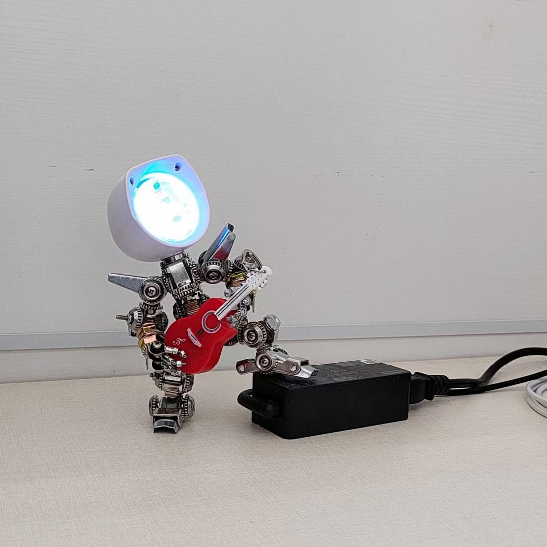 Papá Noel Mecánico Metal 3D Navidad