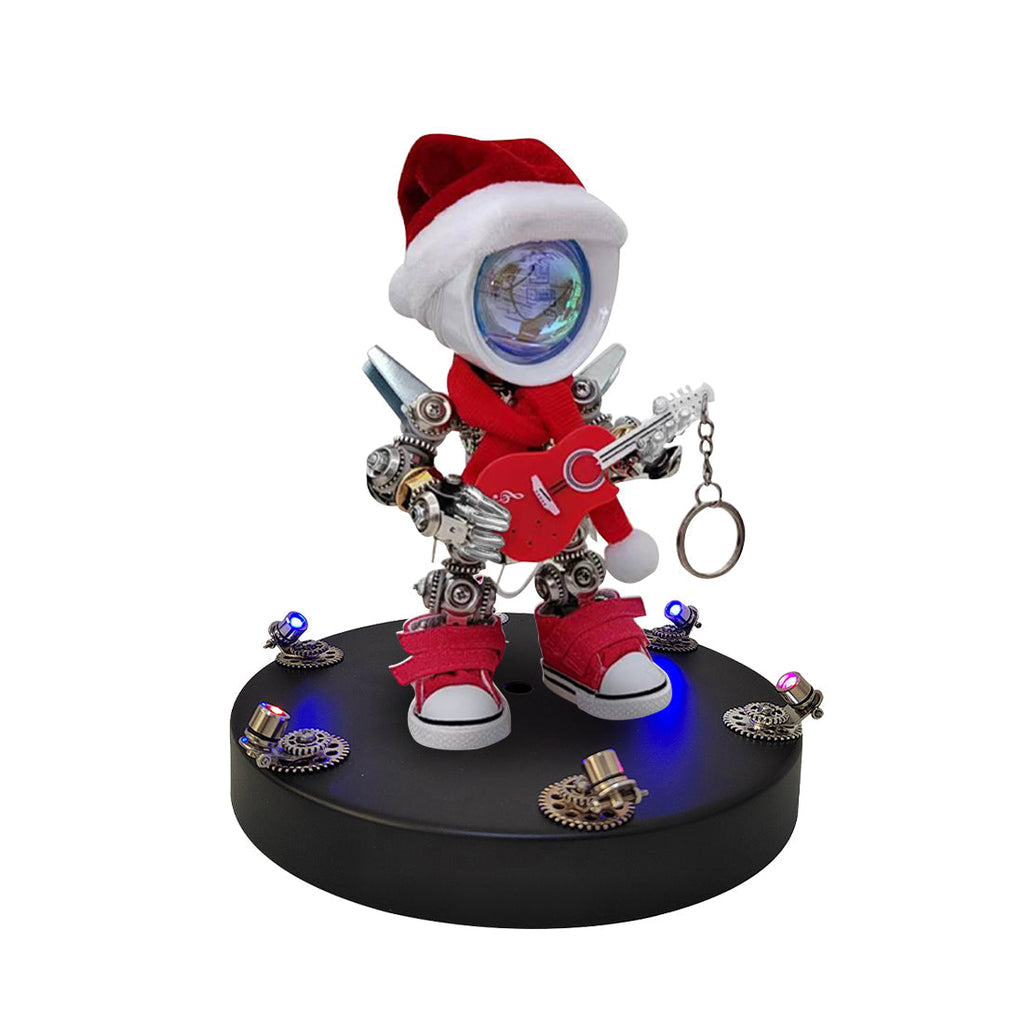 Papá Noel Mecánico Metal 3D Navidad
