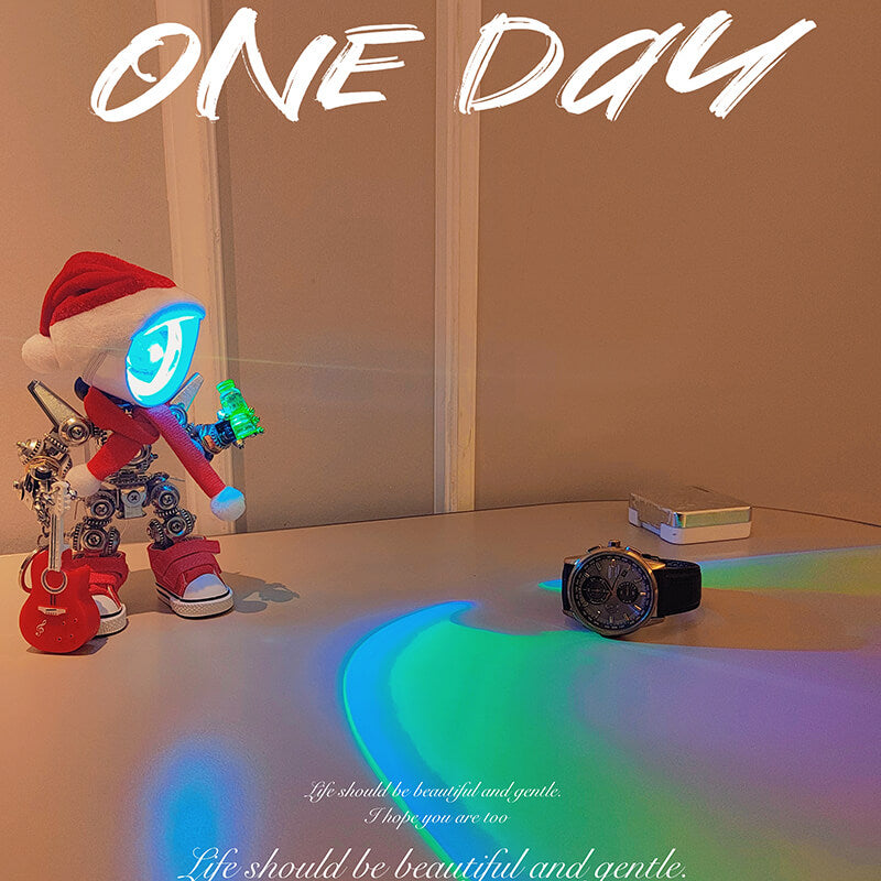 Papá Noel Mecánico Metal 3D Navidad