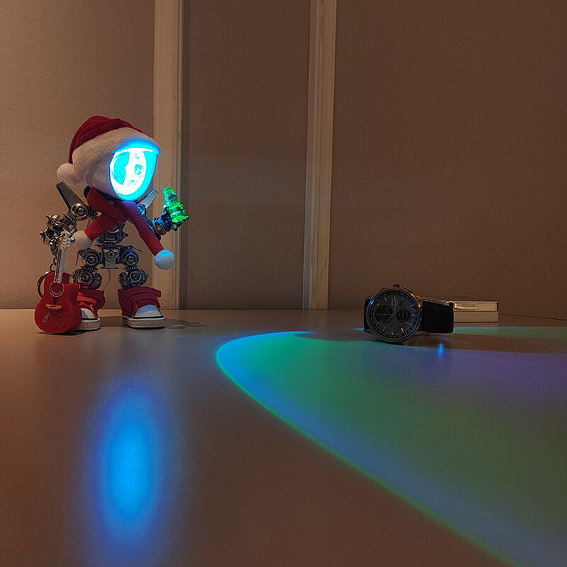 Papá Noel Mecánico Metal 3D Navidad