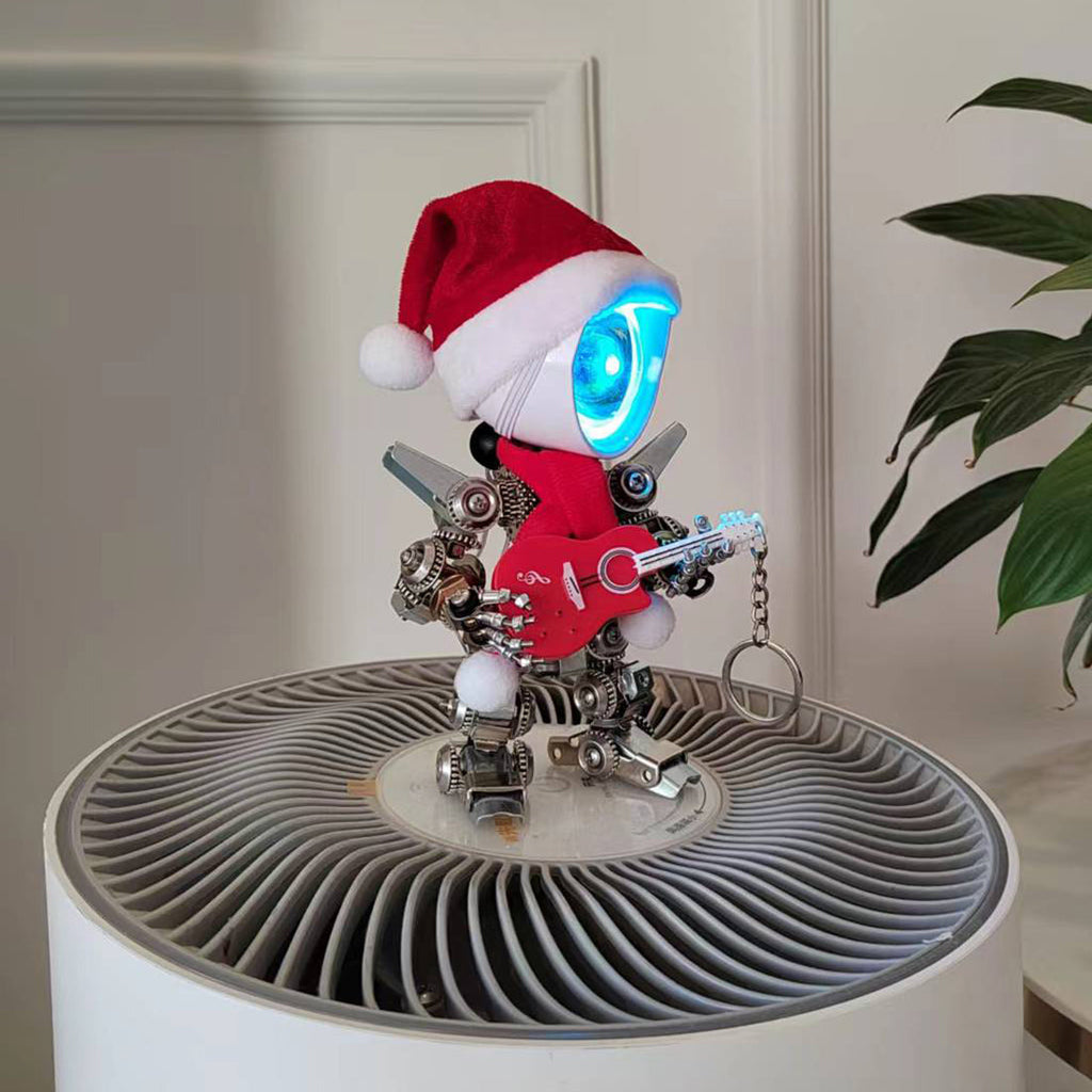 Papá Noel Mecánico Metal 3D Navidad