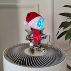 Papá Noel Mecánico Metal 3D Navidad