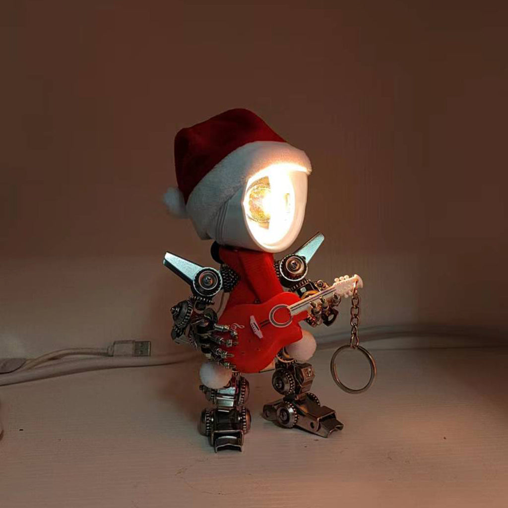 Papá Noel Mecánico Metal 3D Navidad