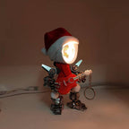 Papá Noel Mecánico Metal 3D Navidad