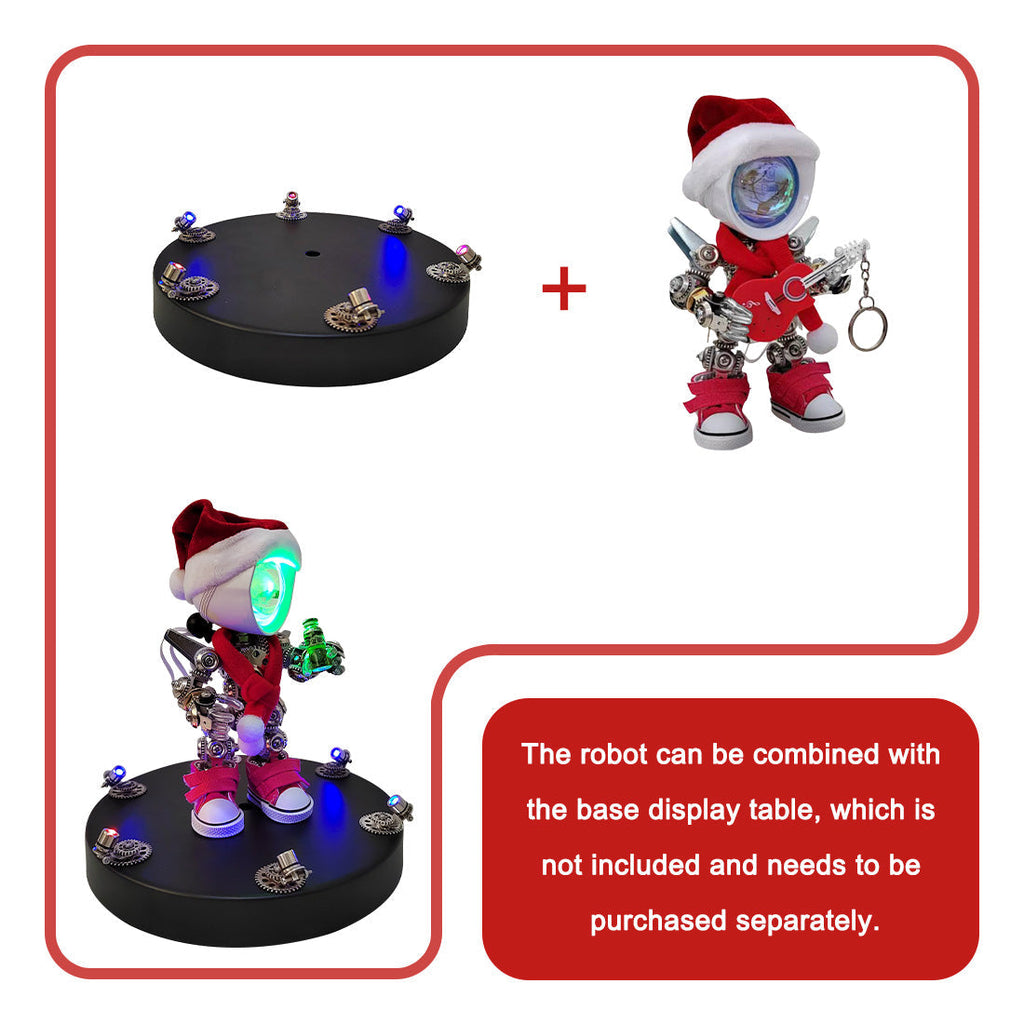 Papá Noel Mecánico Metal 3D Navidad
