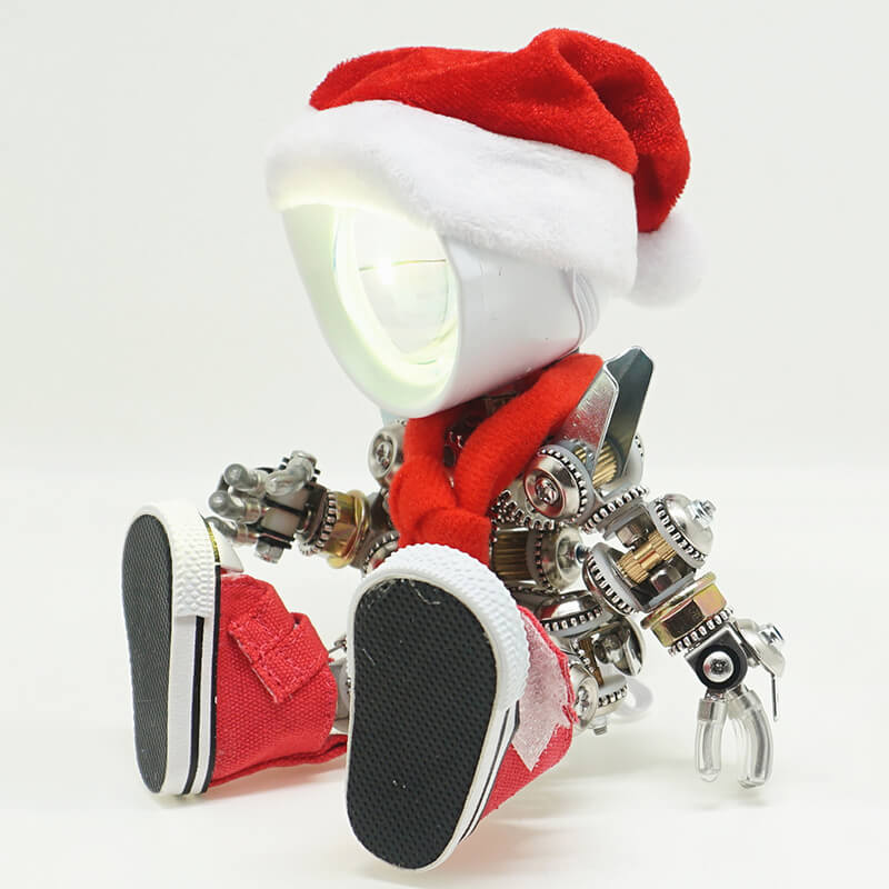 Papá Noel Mecánico Metal 3D Navidad