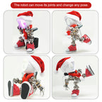 Papá Noel Mecánico Metal 3D Navidad