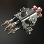 Sistema de Armas Araña Mecánica Metal 3D