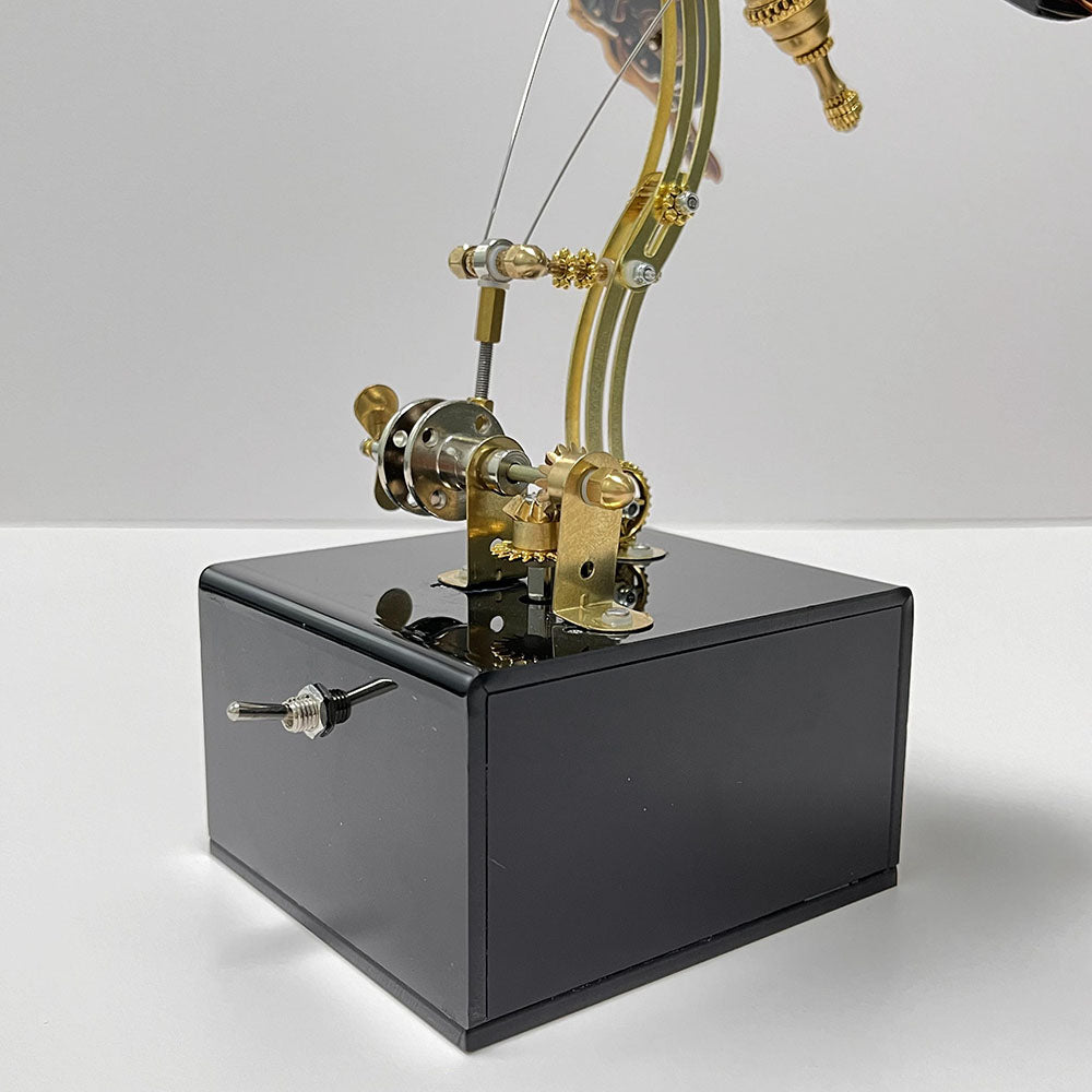 Mariposa Mecánica Steampunk Metal 3D con Caja Musical