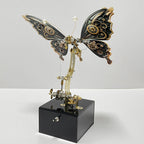 Mariposa Mecánica Steampunk Metal 3D con Caja Musical