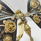 Mariposa Mecánica Steampunk Metal 3D con Caja Musical