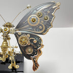Mariposa Mecánica Steampunk Metal 3D con Caja Musical