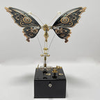 Mariposa Mecánica Steampunk Metal 3D con Caja Musical