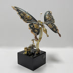 Mariposa Mecánica Steampunk Metal 3D con Caja Musical
