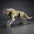 Lobo Mecánico Articulado Metal 3D