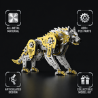 Lobo Mecánico Articulado Metal 3D