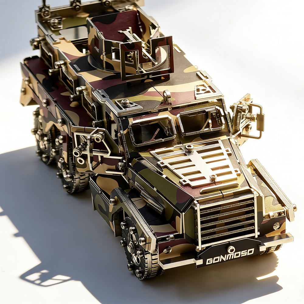 Vehículo Blindado Militar Metal 3D