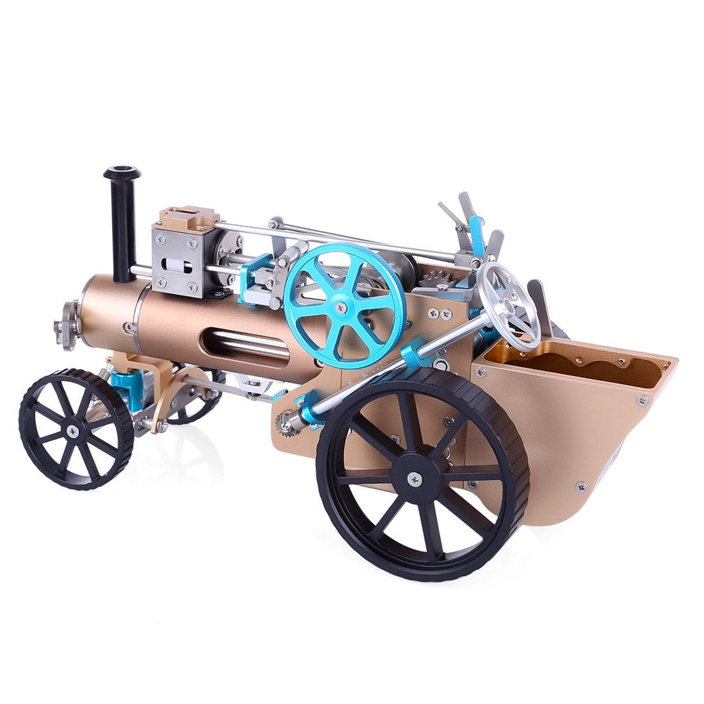 Coche a Vapor Un Cilindro Metal 3D