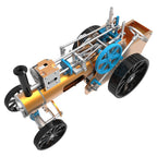 Coche a Vapor Un Cilindro Metal 3D