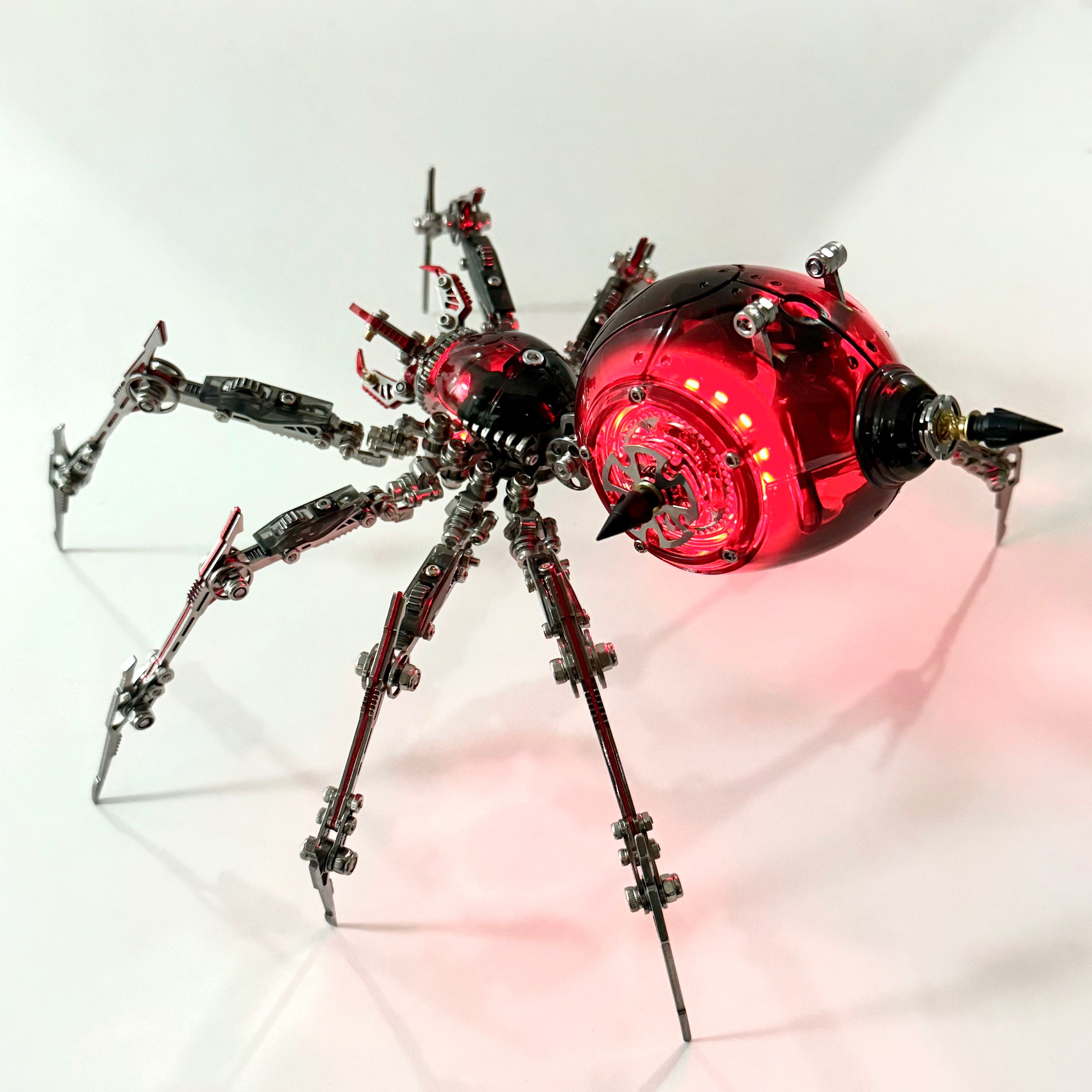 Araña de Batalla Negra Mecánica Metal 3D